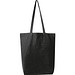 Fairtrade Baumwolltasche mit Bodenfalte PIOTR, schwarz