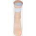 Farbige Tennissocken, 42-46, Peach / White