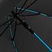 FARE® Automatik-Stockschirm Colorline, schwarz/petrol