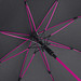 FARE® Automatik-Stockschirm Windproof, schwarz-magenta