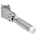 FARE® Automatik-Stockschirm Whiteline, grau