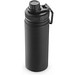 FEDERER. Trinkflasche aus 90% recyceltem Edelstahl 570 mL, Schwarz