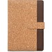 FIELDING. Mappe A5 aus Kork und recyceltem Polyester (100 % rPET) mit abnehmbarem Notizblock, Natur
