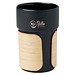 Fika 340 ml Becher mit Bambushülle, schwarz