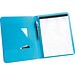 FITZGERALD. A4 Schreibmappe aus PU und 800D mit linierte Seiten Schreibblock, Hellblau