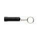 Flash Schlüsselanhänger-Taschenlampe aus RCS rec. Aluminium, schwarz