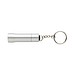 Flash Schlüsselanhänger-Taschenlampe aus RCS rec. Aluminium, Silbergrau
