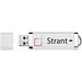 Flat USB-Stick, weiss, 2GB