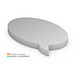 Geiger-Notes Haftnotiz Form aus 100 x 72 mm, 100 Blatt, inkl. Druck, Sprechblase