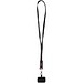 Franz 5 in 1 Lanyard Kabel aus recyceltem Kunststoff für Smartphones mit integrierter Datensynchronisierung und 65 W Schnellladefunktion, schwarz