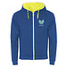 Fuji Kaputzensweatjacke Unisex, royalblau / Fluor Yellow, M