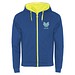 Fuji Kaputzensweatjacke Unisex, royalblau / Fluor Yellow, S