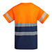 Funktionsshirt Tauri mit kurzen Ärmeln, XXXL, navy/fluor orange