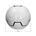 Fußball Derby, weiß/grau