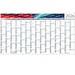 Geiger-Notes Wandplaner Horizont Bestseller, XL, inkl. Druck, blau