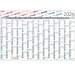 Geiger-Notes Wandplaner Horizont Recycling, blau