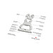 ROMINOX® Key Tool Bunny / Hase (16 Fkt.) im Motiv-Mäppchen Frohe Ostern, grün