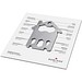 Geschenkartikel: ROMINOX® Key Tool House / Haus (21 Funktionen) im Motiv-Mäppchen Große Helden, silber