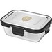 Glasbox LOKA, 370 ml, schwarz/transparent