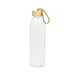 Glasflasche mit Hülle Natural, 0,7l, transparent
