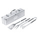 Grillbestecke im Alukoffer, Silber