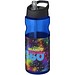 H2O Active® Base Tritan™ 650 ml Sportflasche mit Ausgussdeckel, blau/schwarz