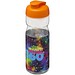 H2O Active® Base Tritan™ 650 ml Sportflasche mit Klappdeckel, transparentklar/orange