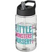 H2O Active® Bop 500 ml Sportflasche mit Ausgussdeckel, transparent/schwarz