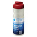 H2O Active® Eco Base 650 ml Sportflasche mit Klappdeckel, elfenbeinweiß/ rot