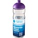 H2O Active® Eco Base 650 ml Sportflasche mit Stülpdeckel, transparent/lila