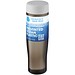 H2O Active® Eco Tempo 700 ml Wasserflasche mit Drehdeckel, weiß/kohle