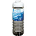 H2O Active® Eco Treble 750 ml Sportflasche mit Stülpdeckel & Trinkklappe, kohle, weiß