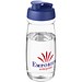 H2O Active® Pulse 600 ml Sportflasche mit Klappdeckel, transparent/blau