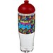 H2O Active® Tempo 700 ml Sportflasche mit Stülpdeckel, transparent/rot