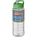 H2O Active® Treble 750 ml Sportflasche mit Ausgussdeckel, transparent/grün