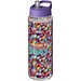 H2O Active® Vibe 850 ml Sportflasche mit Ausgussdeckel, transparent/lila