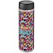 H2O Active® Vibe 850 ml Sportflasche mit Drehdeckel, transparent/schwarz