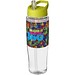 H2O Tempo Sportflasche mit Ausgussdeckel, 700 ml, transparent/limone