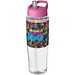 H2O Tempo Sportflasche mit Ausgussdeckel, 700 ml, transparent/rosa