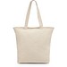 HACKNEY. Tragetasche aus 100% Baumwolle mit Verschluss (280 g/m²), Naturhell