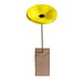 Handgefertigte Glasblume, Ostern, gelb, 1-seit. Druck