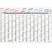 Geiger-Notes Wandplaner Horizont green+blue, inkl. Druck, Schmuckfarbe