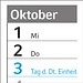 Geiger-Notes Wandplaner Horizont Recycling, blau