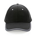 Impact AWARE™ 280gr Brushed rCotton 6 Panel Kontrast-Cap, schwarz