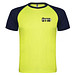 Indianapolis T-Shirt Unisex aus recyceltem Material, Fluor Yellow / schwarz, L