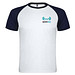Indianapolis T-Shirt Unisex aus recyceltem Material, weiß / Navy Blue, 2XL