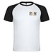 Indianapolis T-Shirt Unisex aus recyceltem Material, weiß / schwarz, 2XL