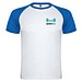 Indianapolis T-Shirt Unisex aus recyceltem Material, weiß / royalblau, L