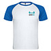 Indianapolis T-Shirt Unisex aus recyceltem Material, weiß / royalblau, S