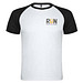 Indianapolis T-Shirt Unisex aus recyceltem Material, weiß / schwarz, S